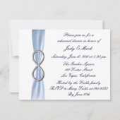 Invitation Dîner de répétition Mariage Blue Infinity Invitati (Devant)