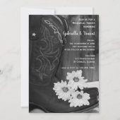 Invitation Dîner de répétition Mariage Boots et Daisées de Co (Devant)