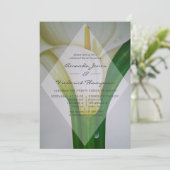 Invitation Dîner de répétition Mariage Calla Lily (Debout devant)