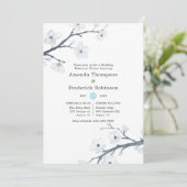 Invitation Dîner de répétition Mariage Cherry Blossoms (Debout devant)