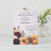 Invitation Dîner de répétition Mariage d'automne (Debout devant)