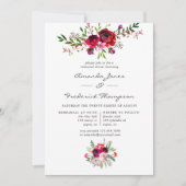 Invitation Dîner de répétition Mariage de automne d'automne (Devant)