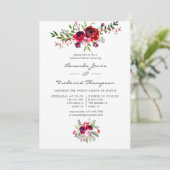 Invitation Dîner de répétition Mariage de automne d'automne (Debout devant)