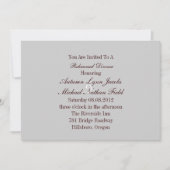 Invitation dîner de répétition mariage de cow-boy du pays occ (Devant)