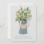 Invitation Dîner de répétition Mariage de jouvence de fleurs (Devant)