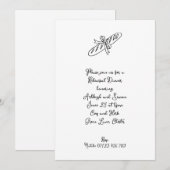 Invitation Dîner de répétition Mariage de la baguette et de l (Devant / Derrière)