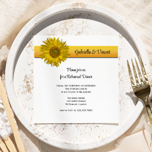 Invitation Dîner de répétition Mariage de la bande de tournes