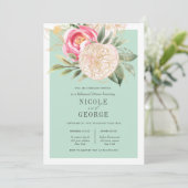 Invitation Dîner de répétition Mariage de la fleur d'or de Pe (Debout devant)