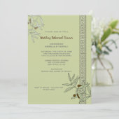 Invitation Dîner de répétition Mariage de la mer Égée Invitat (Debout devant)