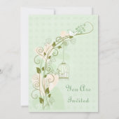 Invitation Dîner de répétition Mariage de la Monnaie Lovebird (Dos)