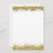 Invitation Dîner de répétition Mariage de la Parties scintill (Dos)