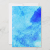 Invitation Dîner de répétition mariage de l'aquarelle et de l (Dos)