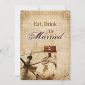 Invitation Dîner de répétition Mariage de l'association Weste (Dos)