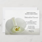 Invitation Dîner de répétition Mariage de l'orchidée blanche  (Devant)