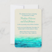 Invitation Dîner de répétition mariage de mer peint moderne i (Dos)