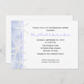 Invitation Dîner de répétition Mariage de Starfish (Devant / Derrière)