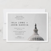 Invitation Dîner de répétition Mariage de Washington DC (Devant)