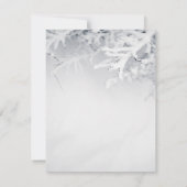 Invitation Dîner de répétition Mariage des Branches de neige (Dos)