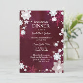 Invitation Dîner de répétition Mariage d'hiver de Bourgogne (Debout devant)