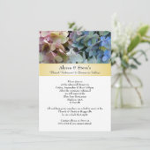 Invitation Dîner de répétition Mariage d'Hydrangea (Debout devant)