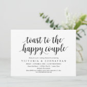 Invitation Dîner de répétition Mariage du couple heureux (Debout devant)