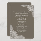 Invitation Dîner de répétition Mariage élégant (Devant / Derrière)