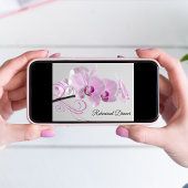 Invitation Dîner de répétition Mariage élégant aux orchidées 