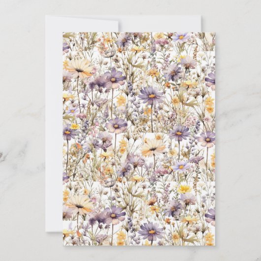 Invitation Dîner de répétition Mariage élégant violet (Dos)