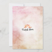 Invitation Dîner de répétition mariage Elégante aquarelle Flo (Dos)