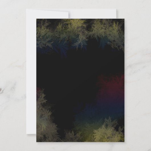 Invitation Dîner de répétition Mariage Festive Forest Lights (Dos)