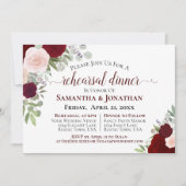 Invitation Dîner de répétition Mariage flamand élégant (Devant)