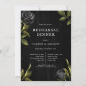 Invitation Dîner de répétition Mariage gothique d'Halloween (Devant)