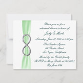Invitation Dîner de répétition Mariage Green Infinity Invitat (Devant)