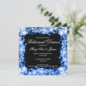 Invitation Dîner de répétition Mariage illuminant le Sapphire (Debout devant)