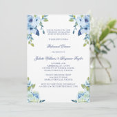 Invitation Dîner de répétition Mariage Juliette Dusty Blue (Debout devant)