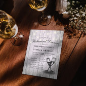 Invitation Dîner de répétition mariage Lunettes de champagne 