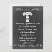 Invitation Dîner de répétition Mariage Mason Jar (Dos)