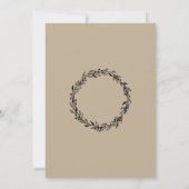 Invitation Dîner de répétition mariage Modèle de l'invitation (Dos)