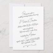 Invitation Dîner de répétition mariage, Modern Rustic (Devant)