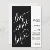 Invitation Dîner de répétition Mariage moderne à deux volets  (Devant)