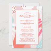 Invitation Dîner De Répétition Mariage Moderne Artsy Fun Cora (Devant)