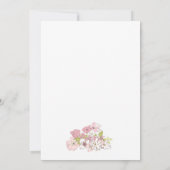 Invitation Dîner de répétition Mariage Pastel Florals Script (Dos)