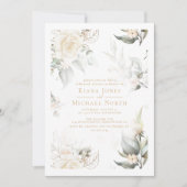 Invitation Dîner de répétition Mariage Pearl Blush Floral ID9 (Devant)