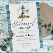 Invitation Dîner de répétition mariage phare