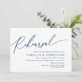 Invitation Dîner de répétition Mariage romantique moderne (Debout devant)