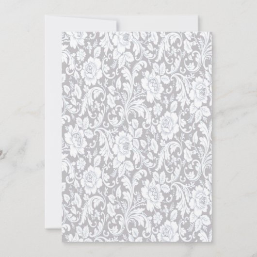 Invitation Dîner de répétition Mariage Rose Bleu élégant (Dos)