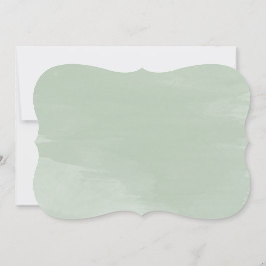 Invitation Dîner de répétition Mariage rustique et verdoyant  (Dos)