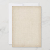 Invitation Dîner de répétition Mariage Rustique Floral Lace B (Dos)