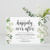 Invitation Dîner de répétition Mariage rustique verdure Invit (Debout devant)