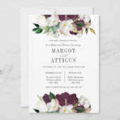 Invitation Dîner de répétition Mariage Velvet Magnolia (Devant)